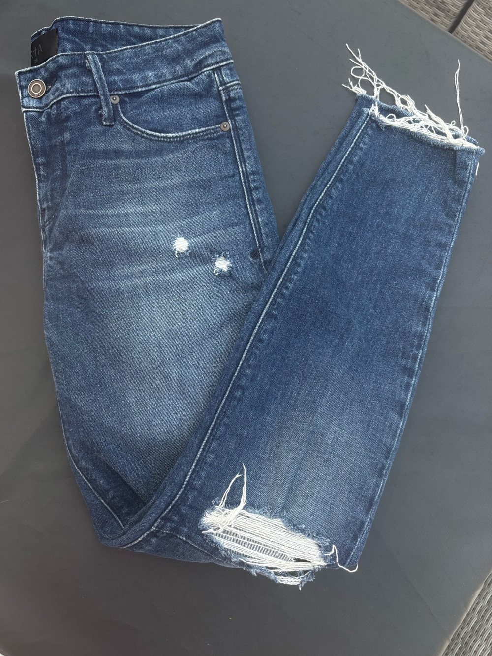 RtA Distressed Skinny Jeans - Size 26